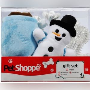 Pet Shoppe Holiday Christmas 4 Piece Gift Set for Pets Dogs NEW